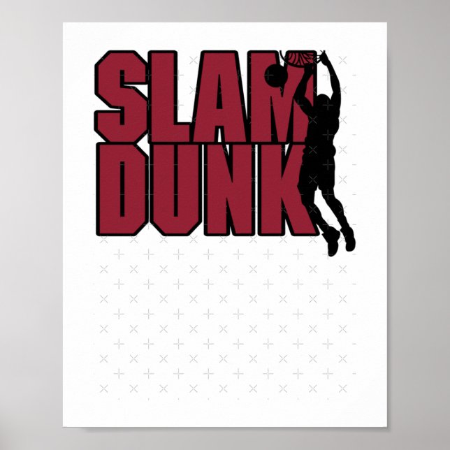 Affiche Dunk de basket-ball  (Devant)
