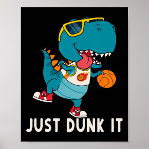 Affiche Dunk It Fun Dinosaur Championnat D de basket-ball