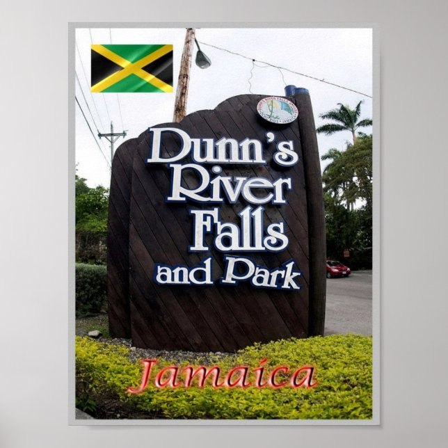 Affiche Dunn's River Falls and Park - Jamaïque - (Devant)