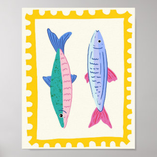 Affiche Duo de sardines