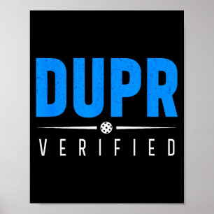 Affiche Dupr vérifié _ citation drôle de notation de pickl