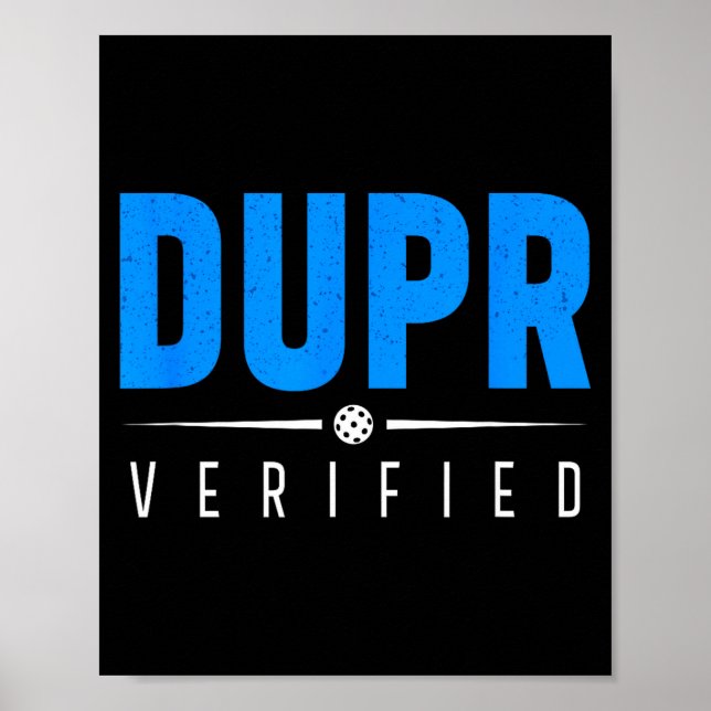 Affiche Dupr vérifié _ citation drôle de notation de pickl (Devant)