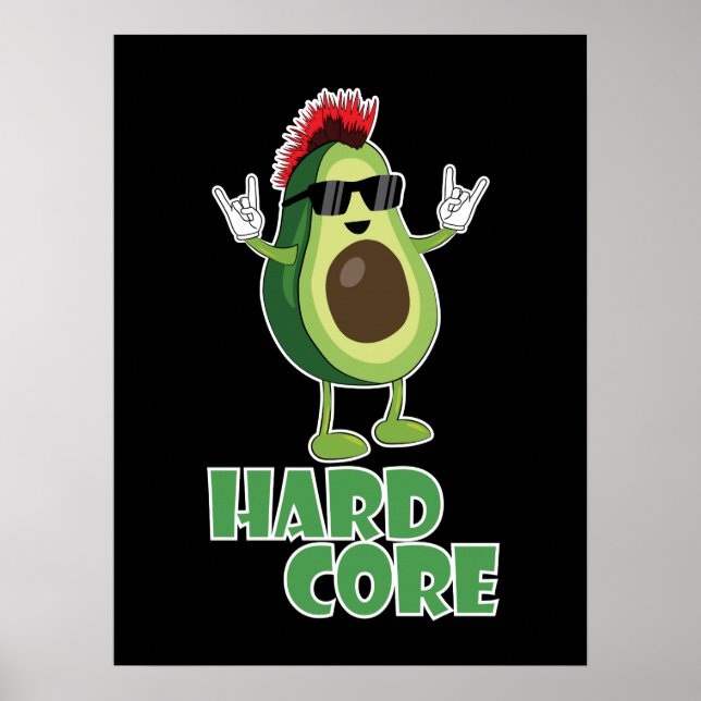 Affiche Dur coeur Avocado Funny (Devant)