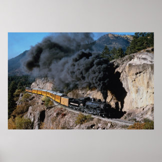 Affiche Durango et Silverton Railroad, no 481, Bear Cree