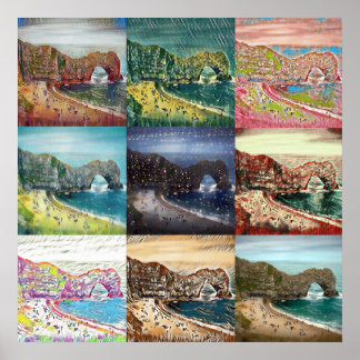 Affiche Durdle Door, Dorset, England Collage