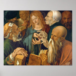 Affiche Dürer - Jésus parmi les docteurs