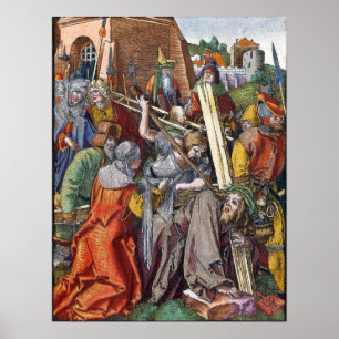 Affiche Dürer - Le Portement de Croix