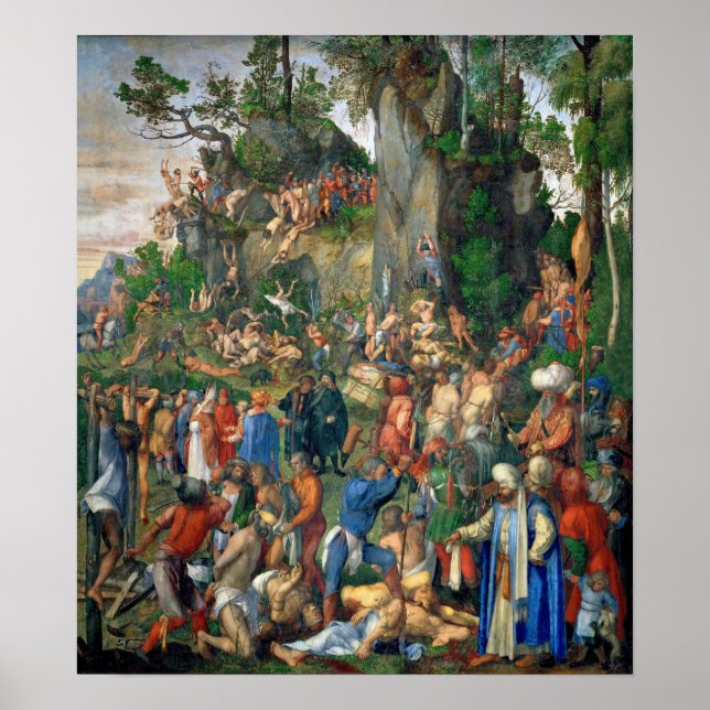 Affiche Dürer - Martyr des Dix Mille Chrétiens (Devant)