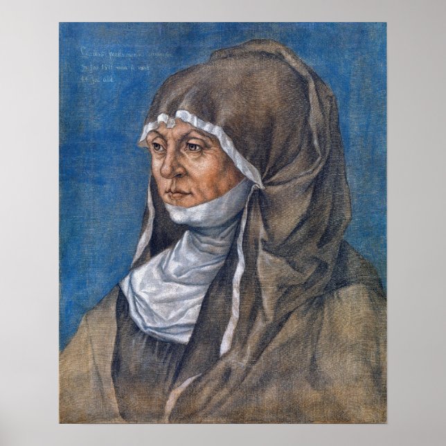 Affiche Dürer - Portrait d'une femme (Devant)
