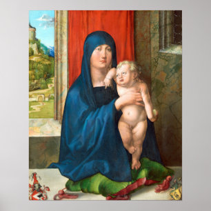 Affiche Dürer - Vierge à l'Enfant