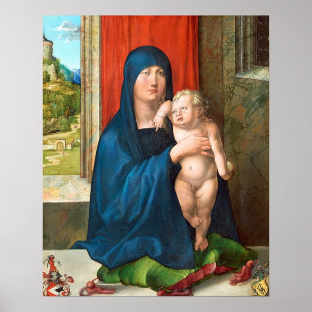 Affiche Dürer - Vierge à l'Enfant (Devant)