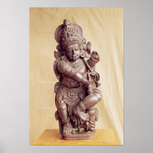 Affiche Durga, du sud de l'Inde