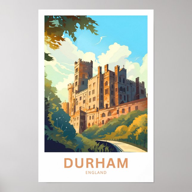 Affiche Durham England Travel Print (Devant)