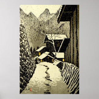 Affiche Dusk à Minakami Kasamatsu Shiro 1958