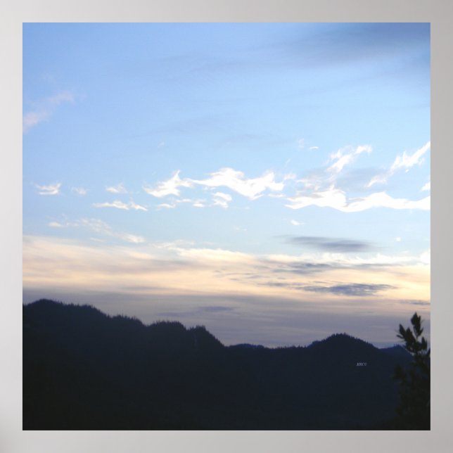 Affiche Dusk dans les montagnes...... (Devant)