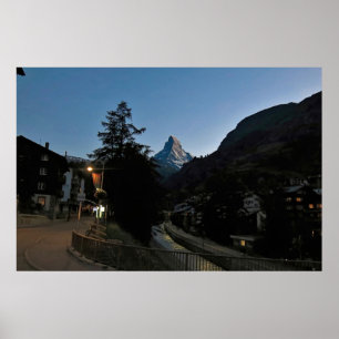 Affiche Dusk in Zermatt