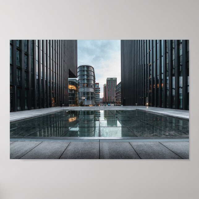 Affiche Dusseldorf Allemagne (Devant)