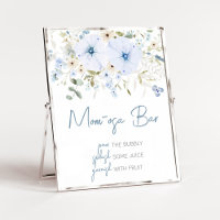 Dusty Blue Baby Bloom Baby shower Maman Osa Bar