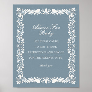 Affiche Dusty Blue Talavera Carrelage Conseils pour Baby G