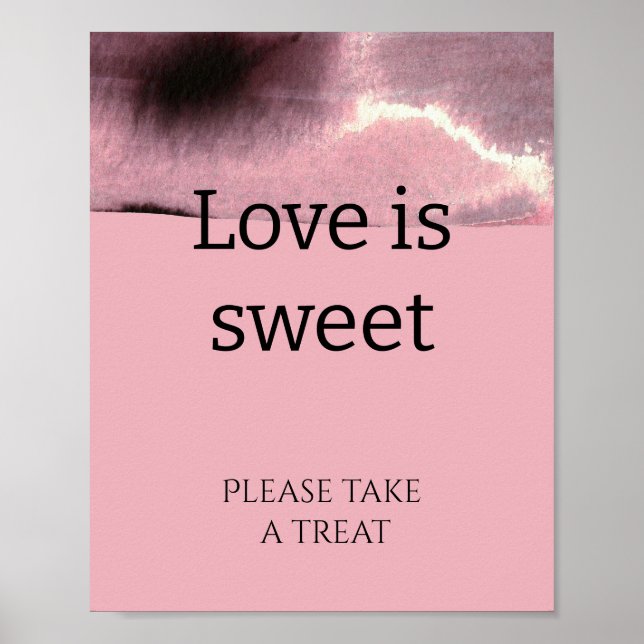 Affiche Dusty Rose L'amour moderne est douceur nuptiale (Devant)