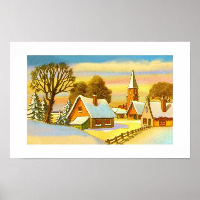 Affiche Dutch Christmas scene (Devant)