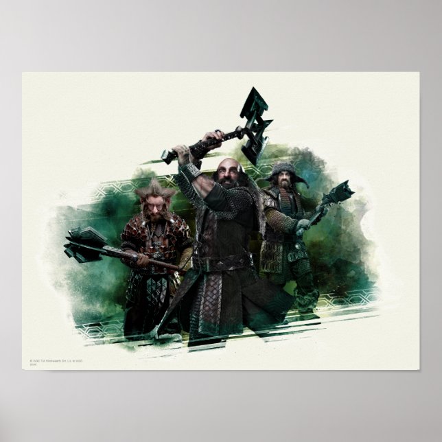 Affiche Dwalin, Nori et Bofur Graphic (Devant)
