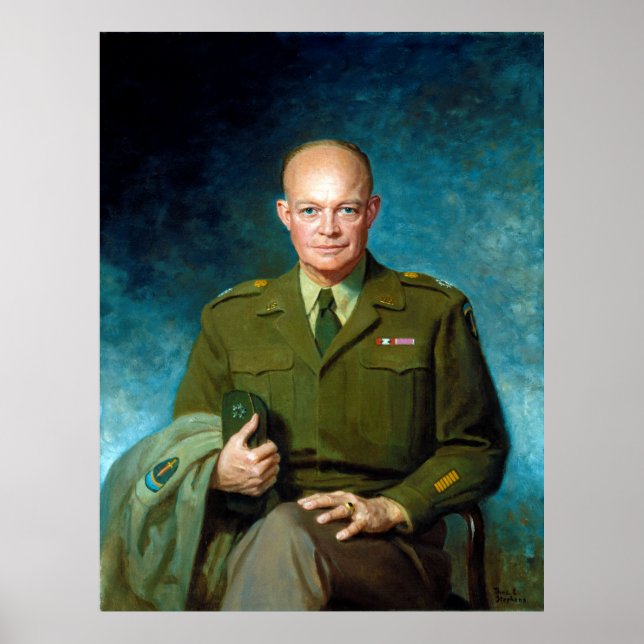 Affiche Dwight D. Eisenhower par Thomas Edgar Stephens 194 (Devant)
