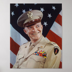 Affiche Dwight D Eisenhower Portrait