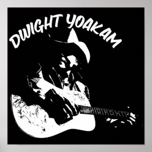 Affiche Dwight Yoakam art et illustration Dwight Yoakam d