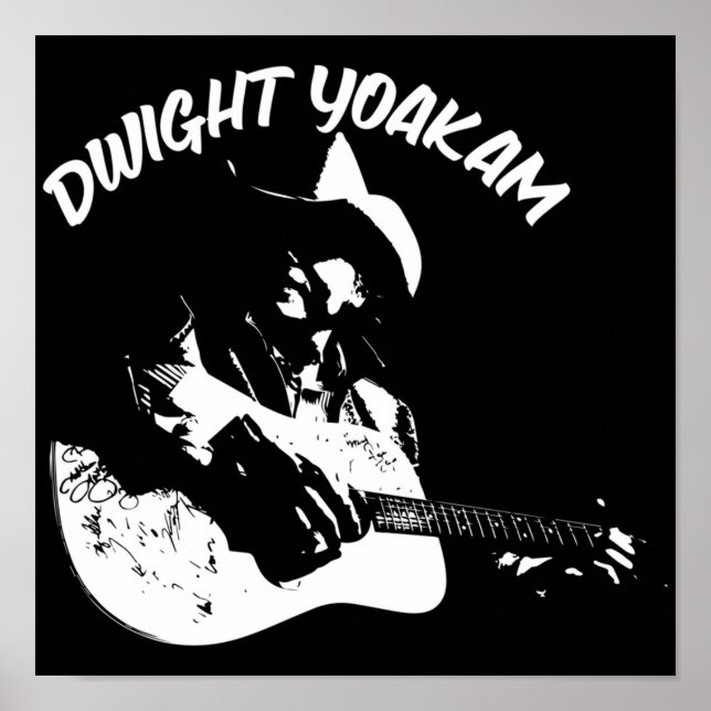 Affiche Dwight Yoakam art et illustration Dwight Yoakam d (Devant)