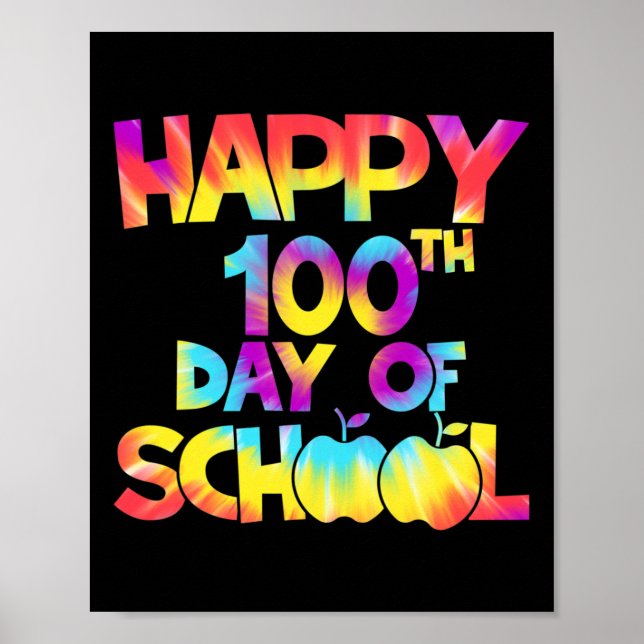 Affiche Dye 100 Jours D'École 100E Jour D'Enseignant (Devant)