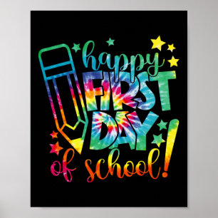 Affiche Dye Joyeux Premier Jour D'École Retour À L'École E
