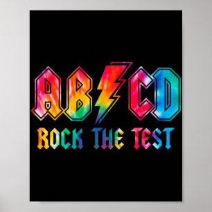 Affiche Dye Rock L'Examen De Jour Test Test Pour Enseignan