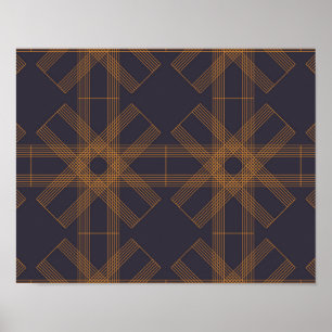 Affiche Dynamique, moderne, cool, art motif abstrait
