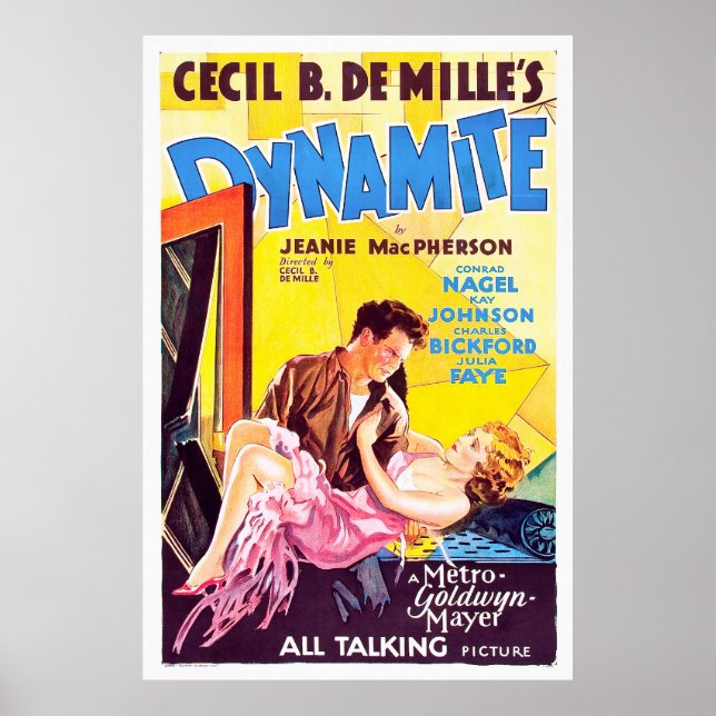 Affiche Dynamite, Cecil B. DeMille - Vidéo Classique Vinta (Devant)