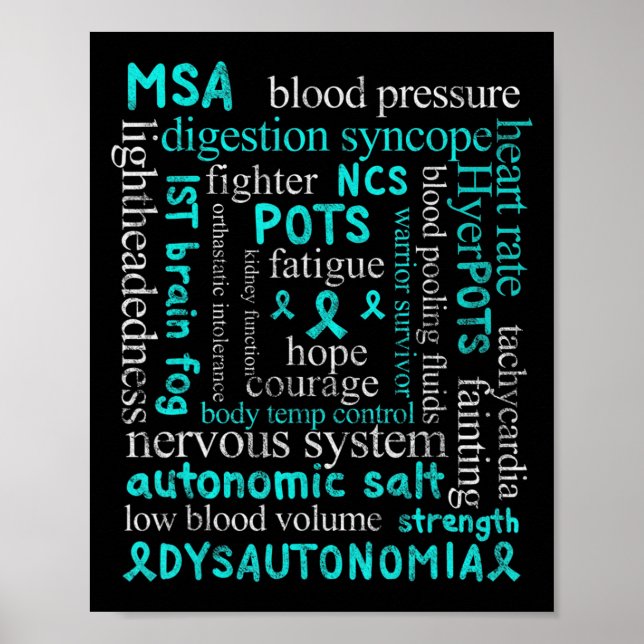 Affiche Dysautonomia Sensibilisation Mois dysautonome pati (Devant)