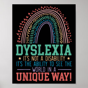 Affiche Dyslexie Ce N'Est Pas Un Handicap Dyslexie Sensibi