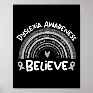 Affiche Dyslexie Mois de la sensibilisation Dyslexie des c
