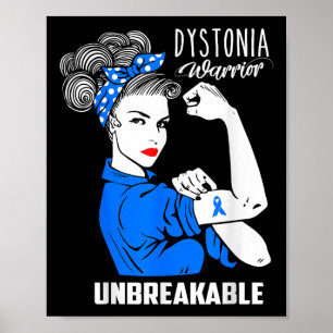 Affiche Dystonia Sensibilisation Unbreakabe Guerrier Chemi