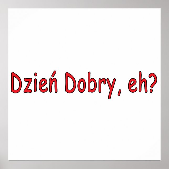 Affiche Dzien Dobry, hein ? (Devant)
