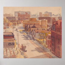 E 18th Street Look South - Hopper Print