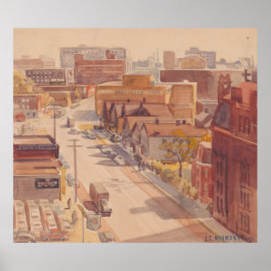 Affiche E 18th Street Look South - Hopper Print