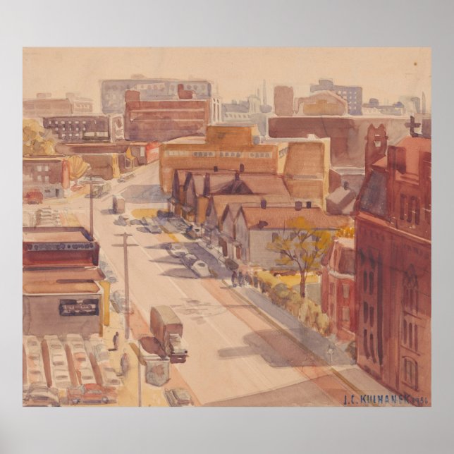 Affiche E 18th Street Look South - Hopper Print (Devant)