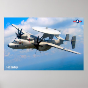 AFFICHE E-2C HAWKEYE