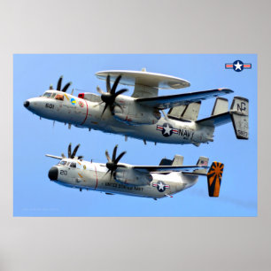 Affiche E-2C Hawkeye et C-2 Greyhound
