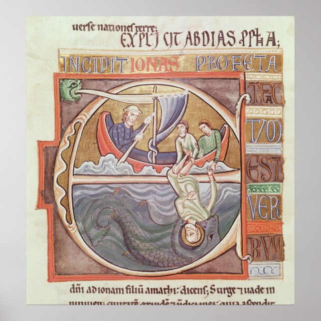 Affiche 'E' initial historique représentant Jonah (Devant)