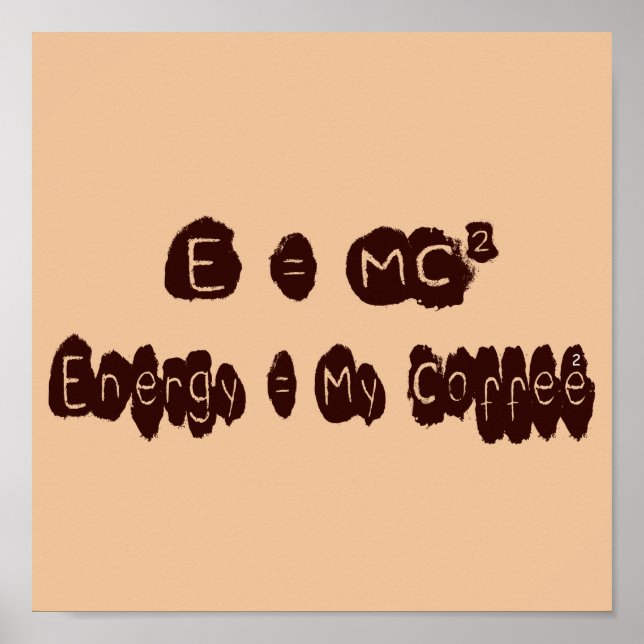 AFFICHE E = MC2 (Devant)