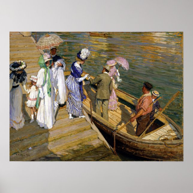 Affiche E. Phillips Fox Le Ferry (Devant)