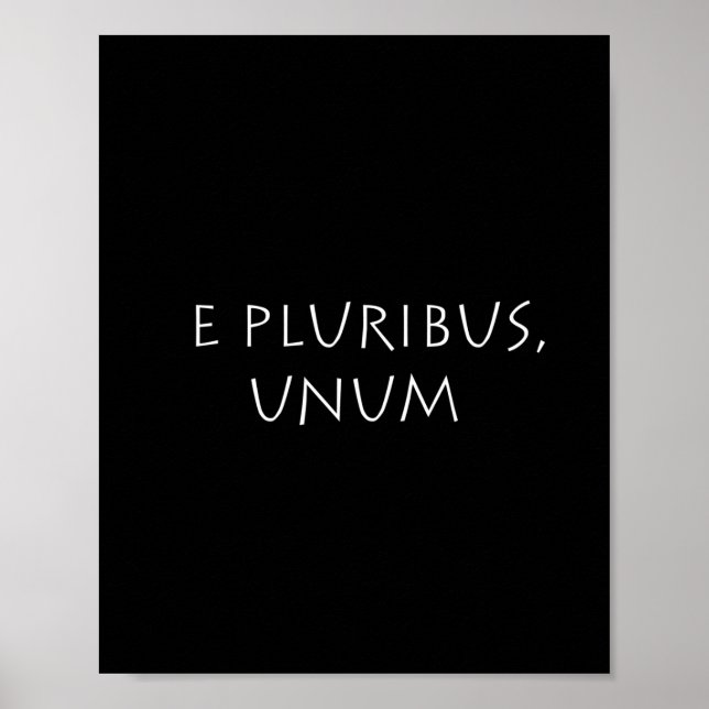 Affiche E pluribus unum (Devant)