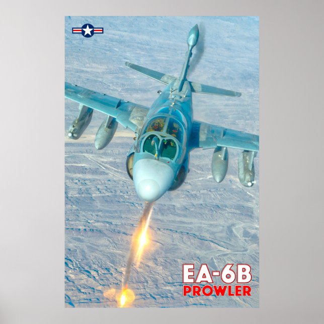 AFFICHE EA-6B PROWLER - FLARES ! (Devant)